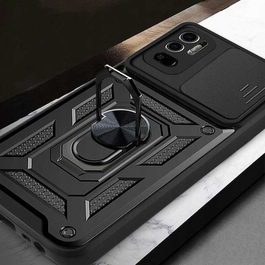 Spacecase Umschlag Rückseite Schwarz (Redmi Note 10 / 10s / Poco M5s)