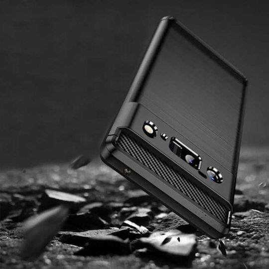 Spacecase Carbon Back Cover Μαύρο (Google Pixel 6a)