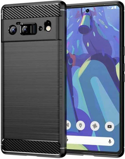 Spacecase Carbon Back Cover Μαύρο (Google Pixel 6a)