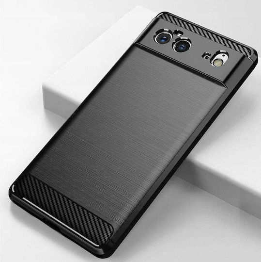Spacecase Carbon Back Cover Μαύρο (Google Pixel 6a)
