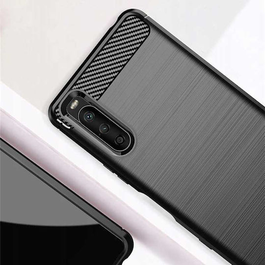 Spacecase Carbon Back Cover Negru (Xperia 10 IV)