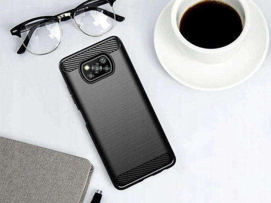 Spacecase Силиконова Задна Корица Черен (Poco X3 NFC / X3 Pro)