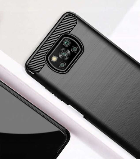 Spacecase Силиконова Задна Корица Черен (Poco X3 NFC / X3 Pro)