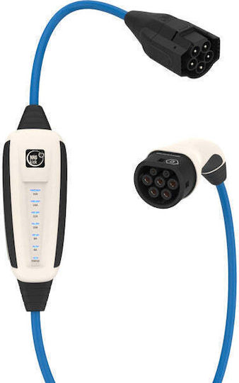 Wallbox Tragbar Dreiphasig Elektroauto-Ladestation 11kW mit Integriertes Kabel Typ 2