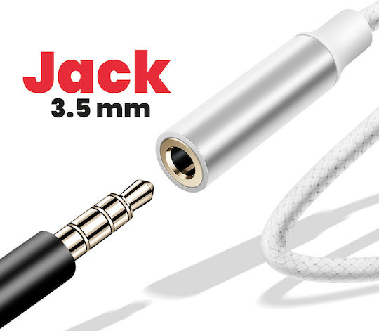 Swissten Usb-c To 3.5 Mm Jack Audio Adapter Smartphones Tablets White