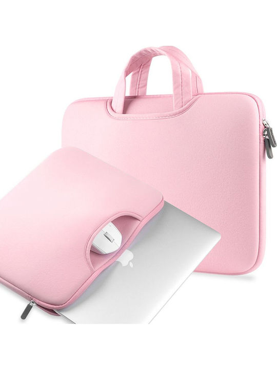 Tech-Protect Airbag Geantă De umăr / de mână pentru laptop 13" în culoarea Roz