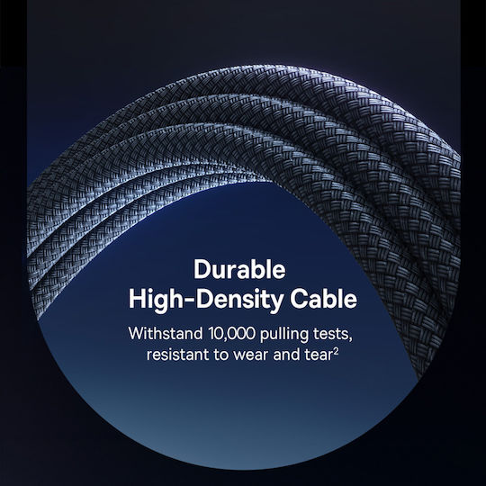 Baseus Charging USB 2.0 Kabel USB-C männlich - USB-A 100W Schwarz 1m
