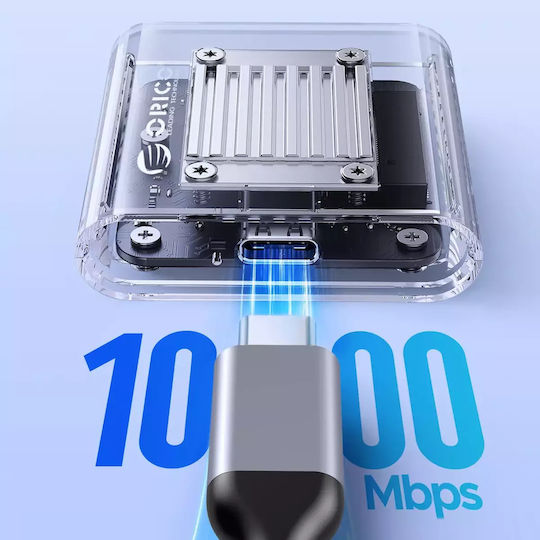 Orico Θήκη για Σκληρό Δίσκο M.2 SATA III NVME με σύνδεση Type-C