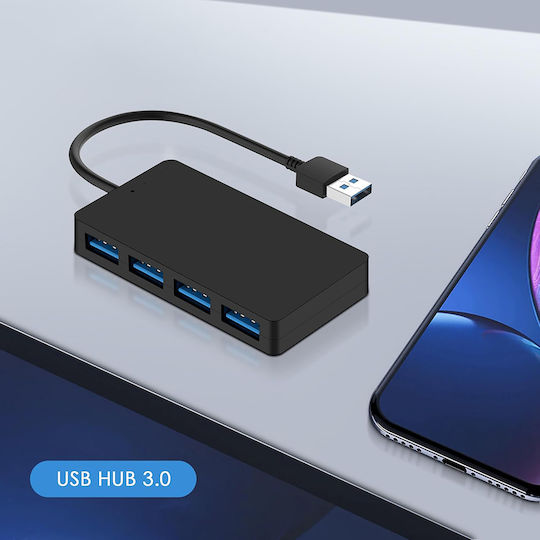 Techsuit Hub 4 Θυρών USB 3.0 με σύνδεση USB-A