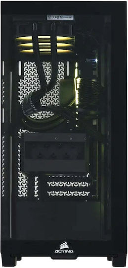 Actina Гейминг Настолен Компютър Ryzen 7-9800X3D 64GB DDR5 2TB SSD GeForce RTX 5090 Без Операционна Система