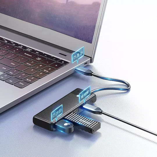 Orico USB-Hub 4 Anschlüsse USB 3.0 mit USB-C Anschluss