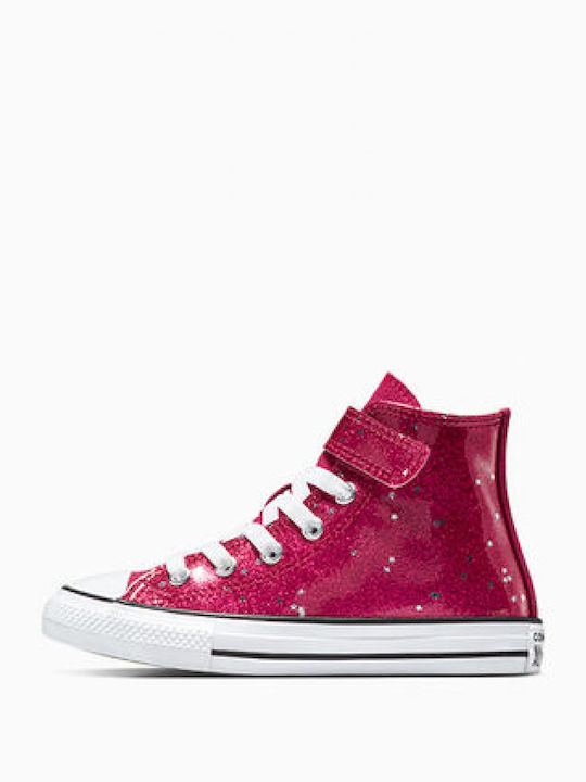 CHUCK TAYLOR ALL STAR Kids Sneakers High with Hoop & Loop Closure Purple