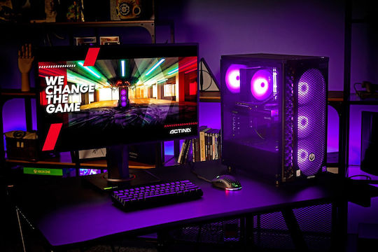 Actina Gaming Desktop PC (Ryzen 7-5700X3D/32GB DDR4/1TB SSD/GeForce RTX 4060 Ti/No OS)