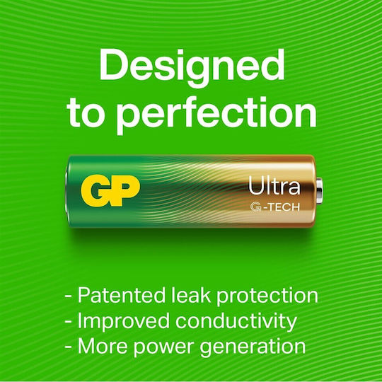 GP Batteries Ultra Αλκαλικές Μπαταρίες AAA 1.5V 24τμχ