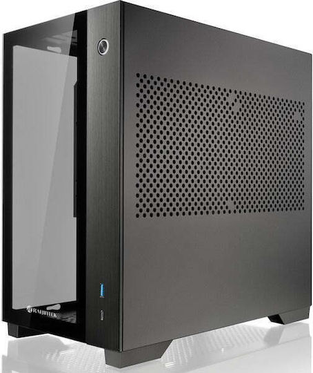 Raijintek Paean Mini Gaming Mini Tower Κουτί Υπολογιστή με Πλαϊνό Παράθυρο Μαύρο