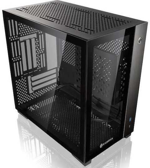 Raijintek Paean Mini Gaming Mini Tower Κουτί Υπολογιστή με Πλαϊνό Παράθυρο Μαύρο