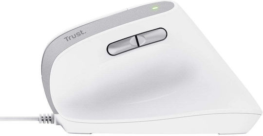 Trust Bayo II Wired Ergonomic Mouse White