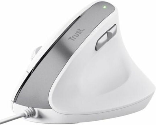 Trust Bayo II Wired Ergonomic Mouse White