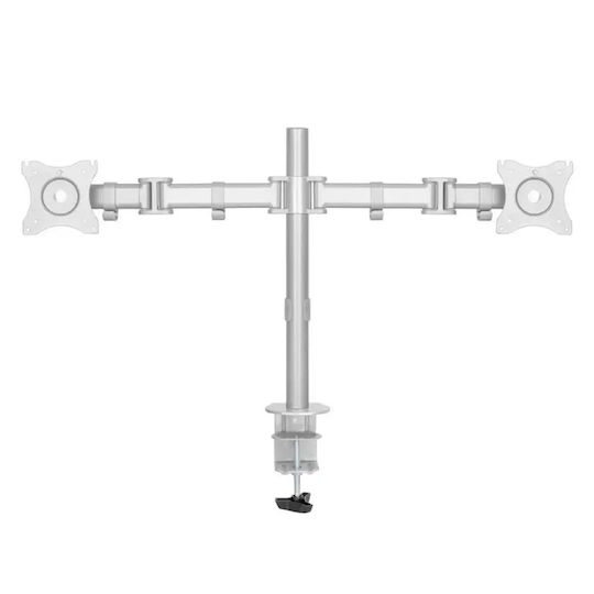 Neomounts Halterung Auf dem Schreibtisch für 2 Monitore bis 27" (NM-D135DSILVER)