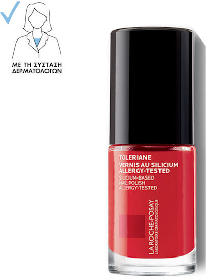 La Roche Posay Toleriane Silicium Гланцов Дълготраен Лак За Нокти 22 Червено Coquelocot 6ml
