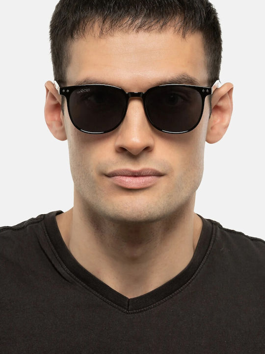Smooder Unisex Sonnenbrille mit Gelb Kunststoff Gestell und Gray Linse RSS06