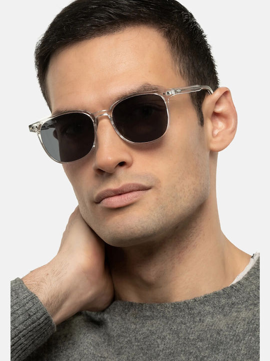 Smooder Unisex Sonnenbrille mit Gelb Kunststoff Gestell und Gray Linse RSS06