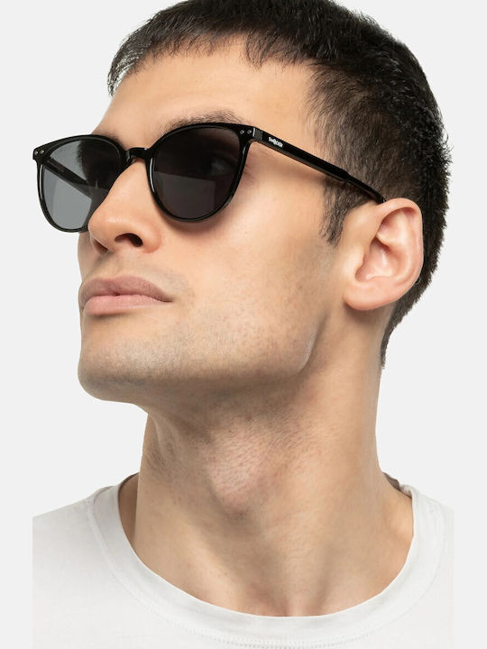 Smooder Unisex Sonnenbrille mit Grün Kunststoff Gestell und Gray Linse YAS05