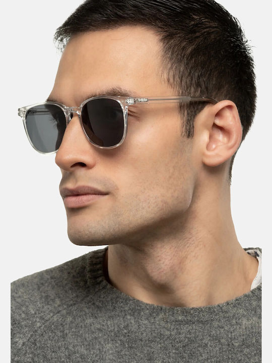Smooder Unisex Sonnenbrille mit Grün Kunststoff Gestell und Gray Linse RSS05
