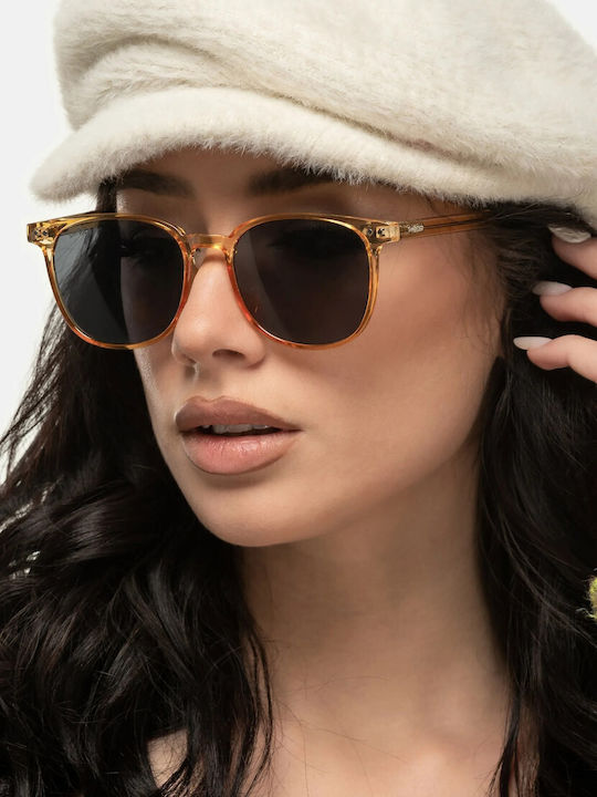 Smooder Unisex Sonnenbrille mit Grün Kunststoff Gestell und Gray Linse RSS05