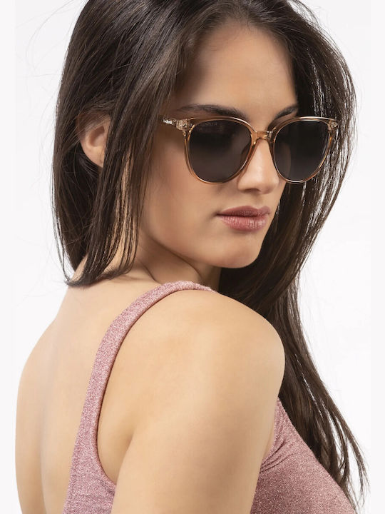 Smooder Unisex Sonnenbrille mit Gray Kunststoff Gestell und Gray Linse YAS02