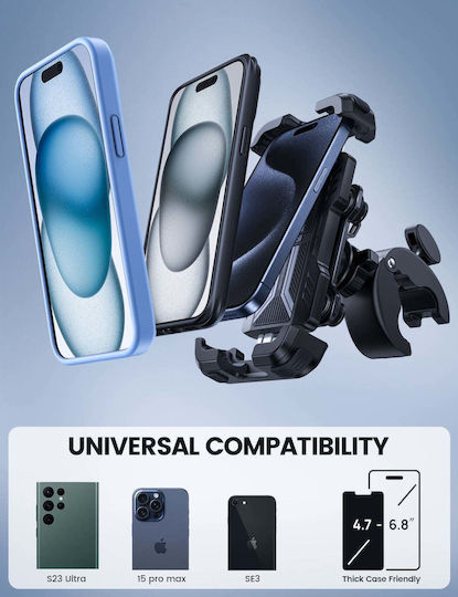 Lamicall Mount Phone Motorcycle with Adjustable Arm 4.7-6.8" for Steering Wheel