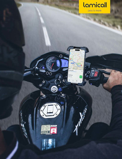 Lamicall Mount Phone Motorcycle with Adjustable Arm 4.7-6.8" for Steering Wheel