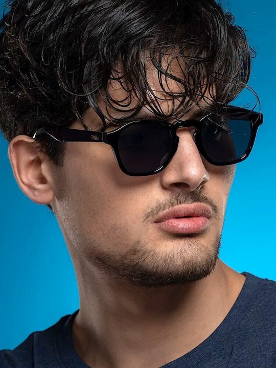 Twig Rodin Unisex Sunglasses with Brown Tartaruga Horn-Rimmed Frame and Brown Gradient Lens ROD03