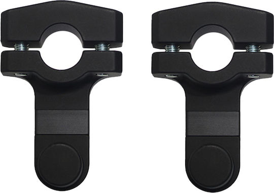 Gpk Ρυθμιζόμενοι Αποστάτες Τιμονιού Fatbar 28mm Ύψος 35-55mm Μαύροι