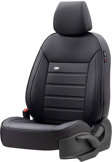 Otom Vordersitzbezüge Leder Schwarz