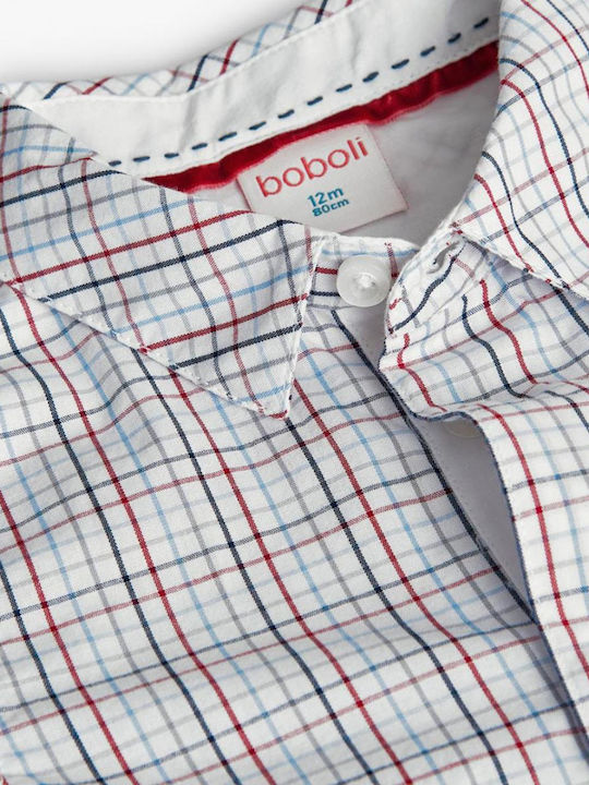 Kids Checked Shirt Long Sleeve Multicolour