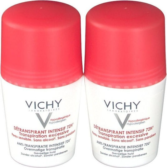 Vichy Stress Resist Дезодорант 72h Рол-он 2x50ml