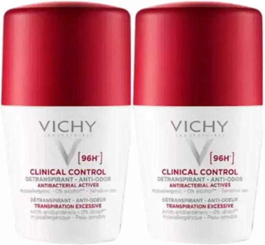 Vichy Clinical Control Дезодорант 96ч Рол-он 2x50ml
