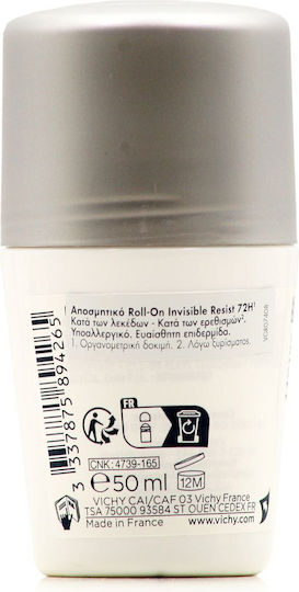 Vichy Resist Αποσμητικό 72h σε Roll-On 50ml