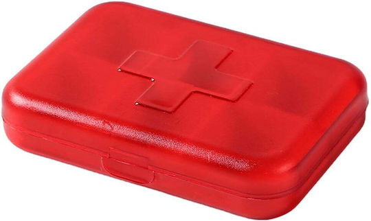 Square Organizer Medicines Vitamins Supplements Pufo Medicine 9 Cm Red