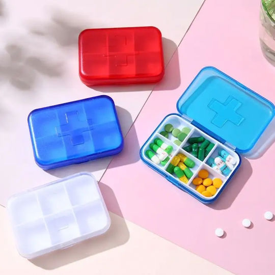 Square Organizer Medicines Vitamins Supplements Pufo Medicine 9 Cm Blue