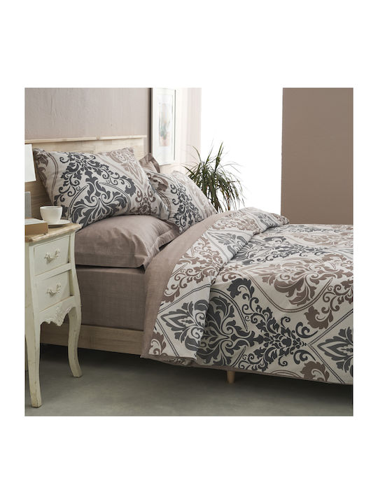 Charalambidis Textiles Υπέρδιπλο Σεντόνι Υπέρδιπλο 230x260εκ. Μπέζ