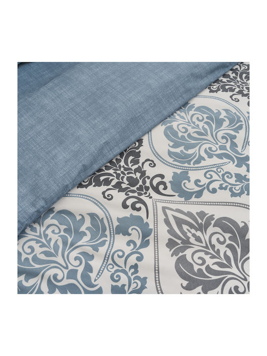 Charalambidis Textiles Υπέρδιπλο Σεντόνι Υπέρδιπλο 230x260εκ. Μπλε