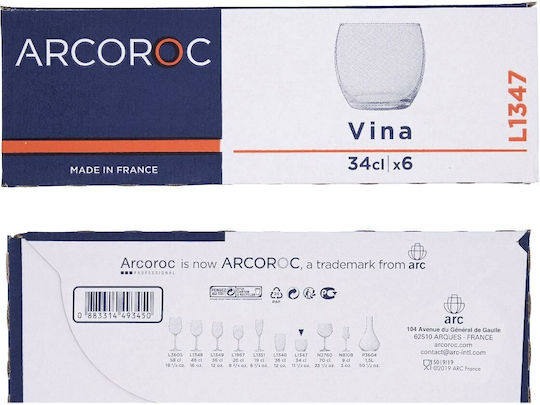Arcoroc Pahar Pentru Apă Din Sticlă 360ml