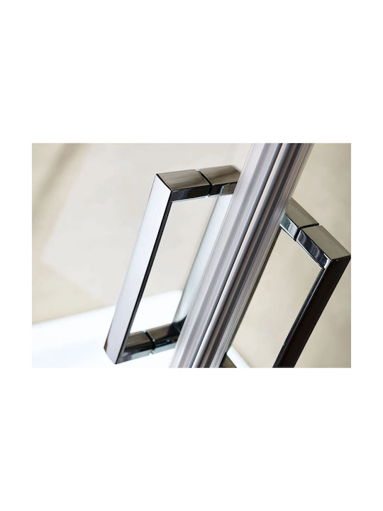 Tema Cabinet Duș cu Glisare Ușă 80x140cm Sticlă transparentă