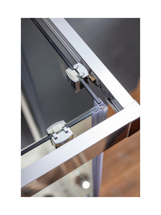 Tema Cabin for Shower with Sliding Door 80x120cm Clear Glass