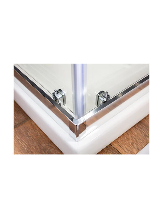 Tema Cabin for Shower with Sliding Door 80x120cm Clear Glass