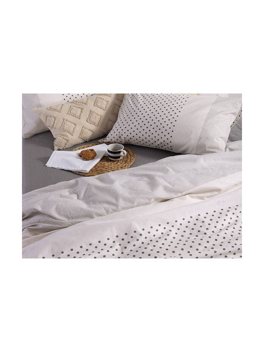 Nef-Nef Homeware Donter Μαξιλαροθήκη με Φάσα Beige 52x72εκ.