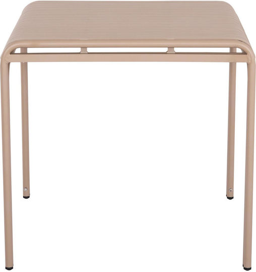 Rachel Sitting Room Outdoor Free Standing Aluminum Table Champagne 79x79x75cm