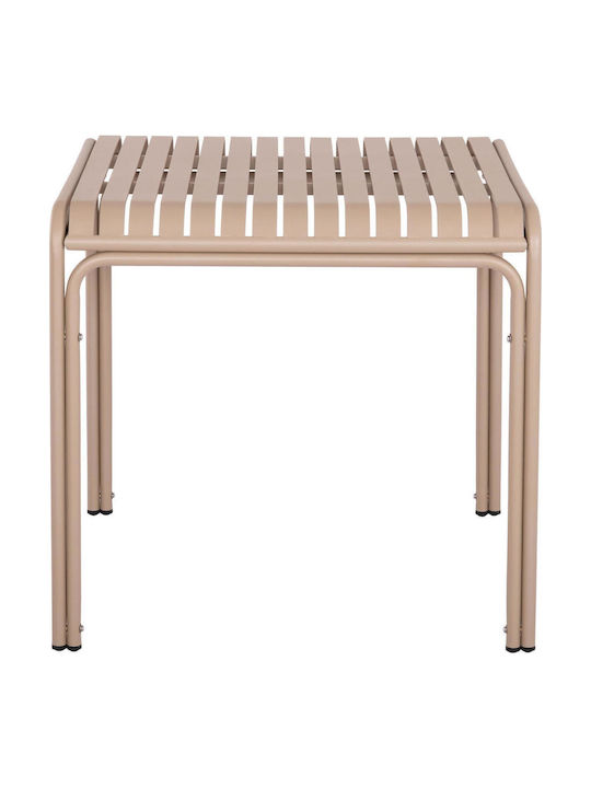 Rachel Sitting Room Outdoor Free Standing Aluminum Table Champagne 79x79x75cm